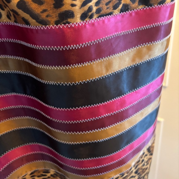 Native American First Nations Handmade Ribbon Skirt Lakota Cheetah Print - Picture 3 of 5